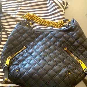 Like NEW Marc Jacobs quilted leather shoulder bag with gold hardware.